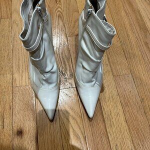 Women's High Heel White Boots